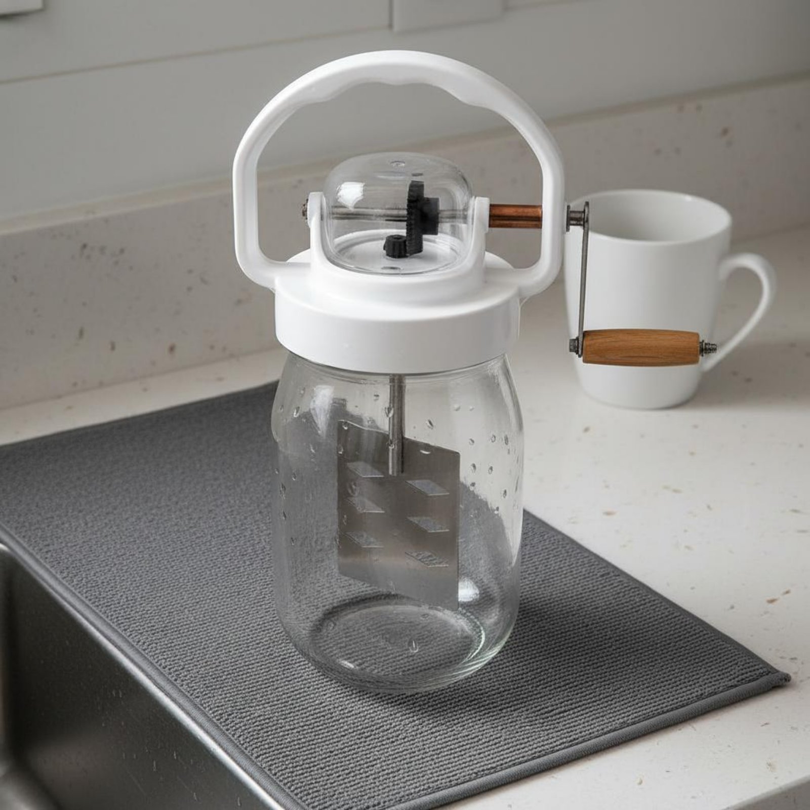 Kitchen Hand Gadgets - Manual Butter Churner Easy to Clean