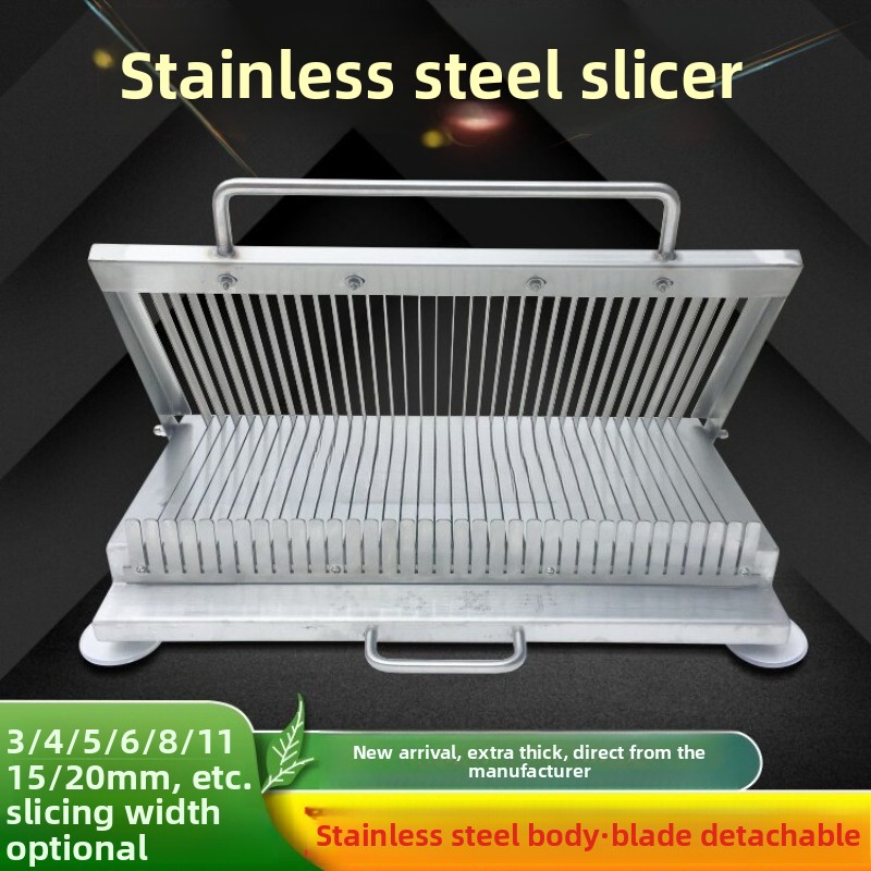 Kitchen Hand Gadgets - Small Stainless Steel Hand Press Slicer