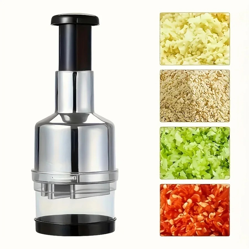 Stainless Steel Garlic Presser - Manual Garlic Press recension och pris