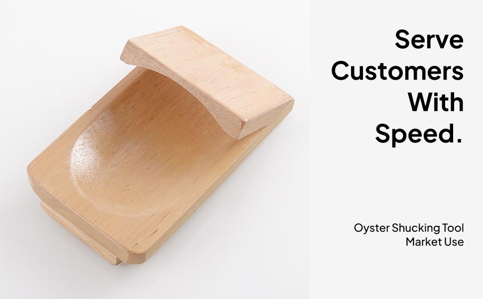 Creative Wooden Oyster Holder  - Kitchen Room Gadgets recension och pris