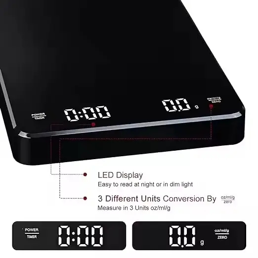 Mini Coffee Scale with Timer P - Kitchen Timer Digital recension och pris