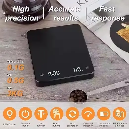 Mini Coffee Scale with Timer P - Kitchen Timer Digital recension och pris