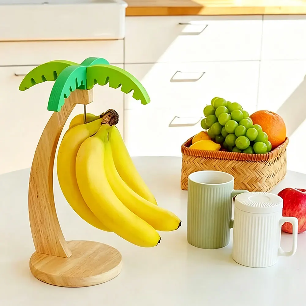 Wooden Banana Holder Stand Kee - Kitchen Gadgets Modern recension och pris