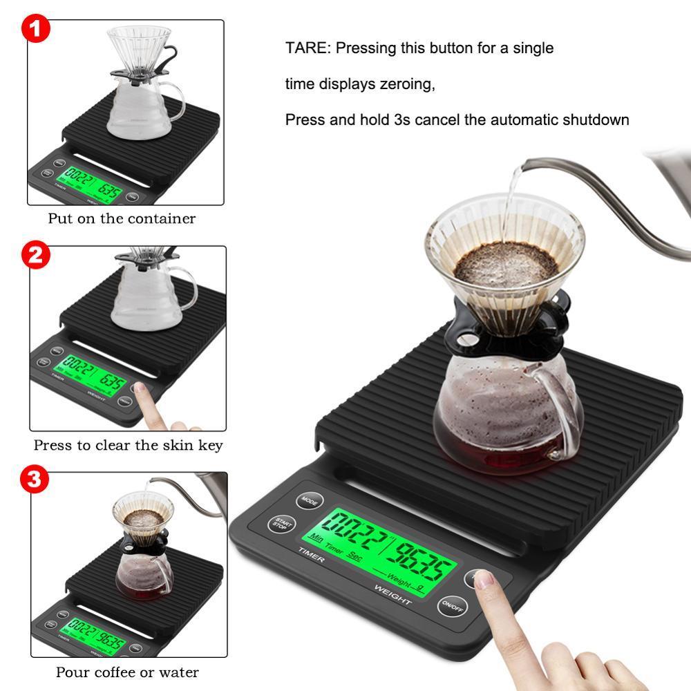 3kg/0.1g 5kg/0.1g Drip Coffee  - Kitchen Timer Digital recension och pris