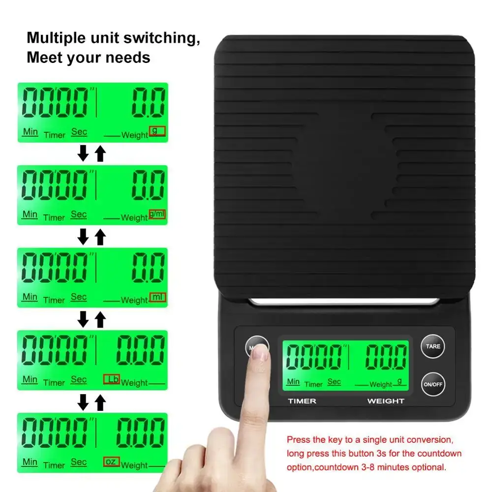 3kg/0.1g 5kg/0.1g Drip Coffee  - Kitchen Timer Digital recension och pris