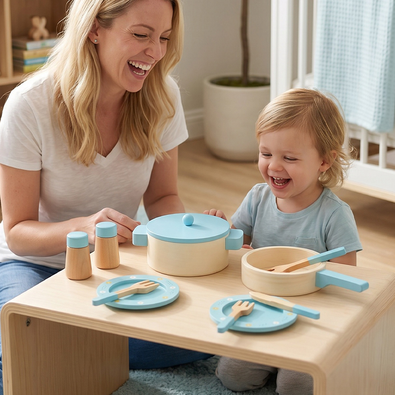 Wooden Kitchen Play Set for Ki - Kitchen Gadgets For Kids recension och pris