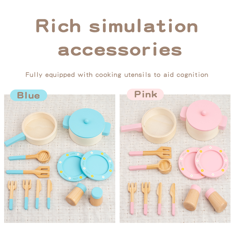 Wooden Kitchen Play Set for Ki - Kitchen Gadgets For Kids recension och pris