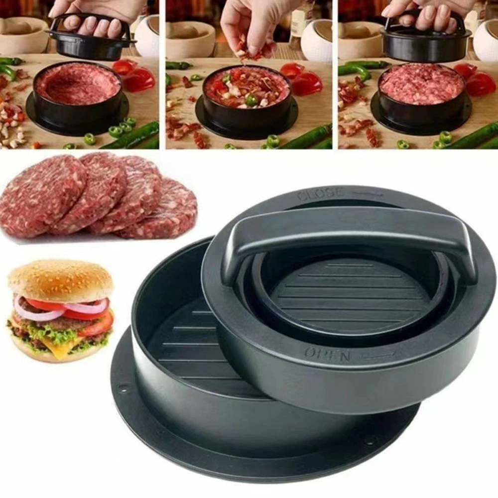 Round Hamburger Burger Press B - Kitchen Gadgets Modern recension och pris