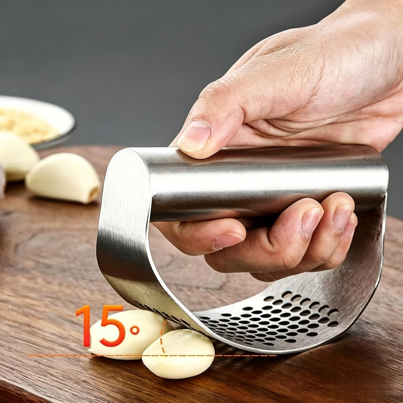 Stainless Steel Ring Manual Ga - Manual Garlic Press recension och pris