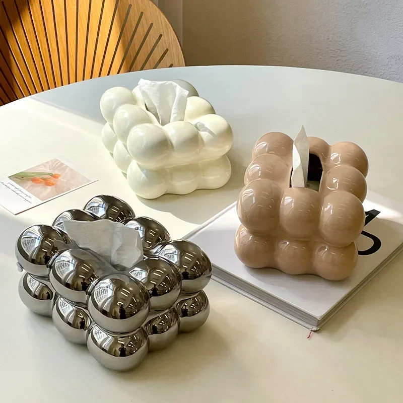 Light Luxury Tissue Box Cerami - Kitchen Room Gadgets recension och pris