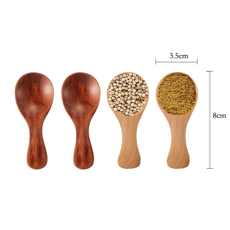 4Pcs Mini Wooden Spoons Small  - Kitchen Gadgets For Kids recension och pris