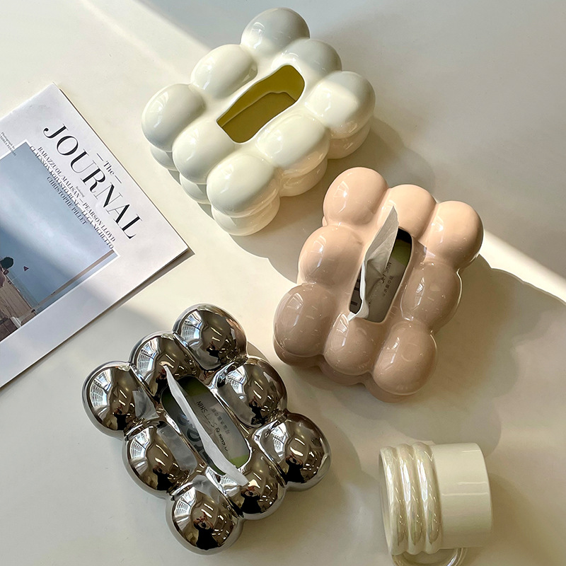 Light Luxury Tissue Box Cerami - Kitchen Room Gadgets recension och pris