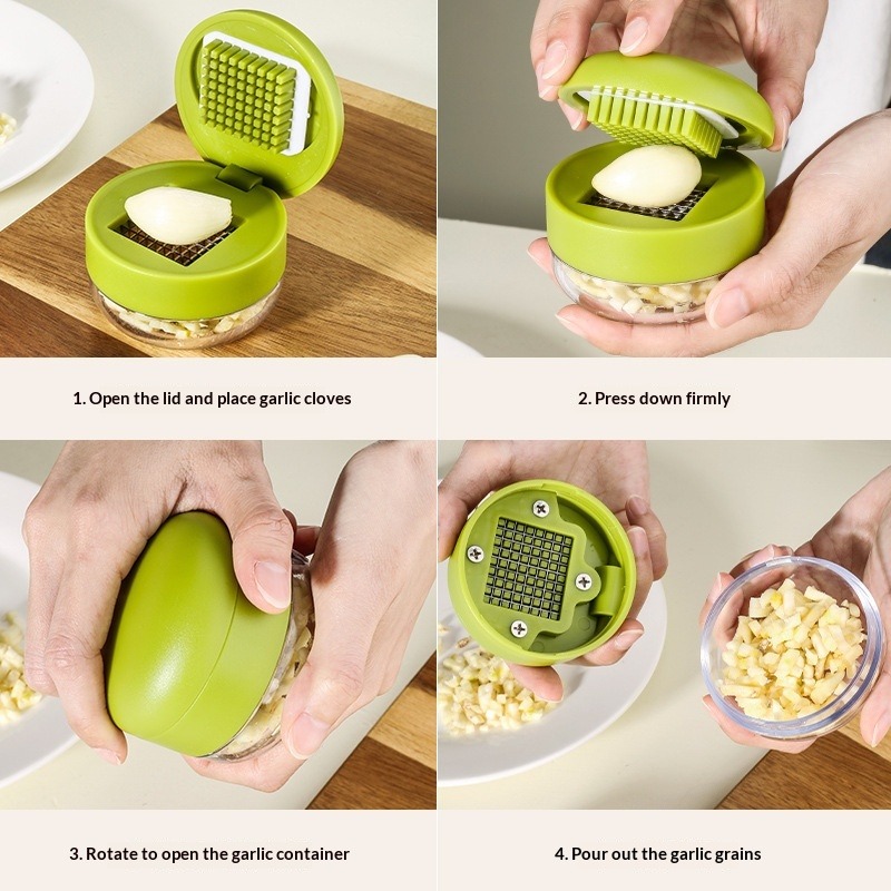 1-Piece Garlic Chopper Manual  - Manual Garlic Press recension och pris