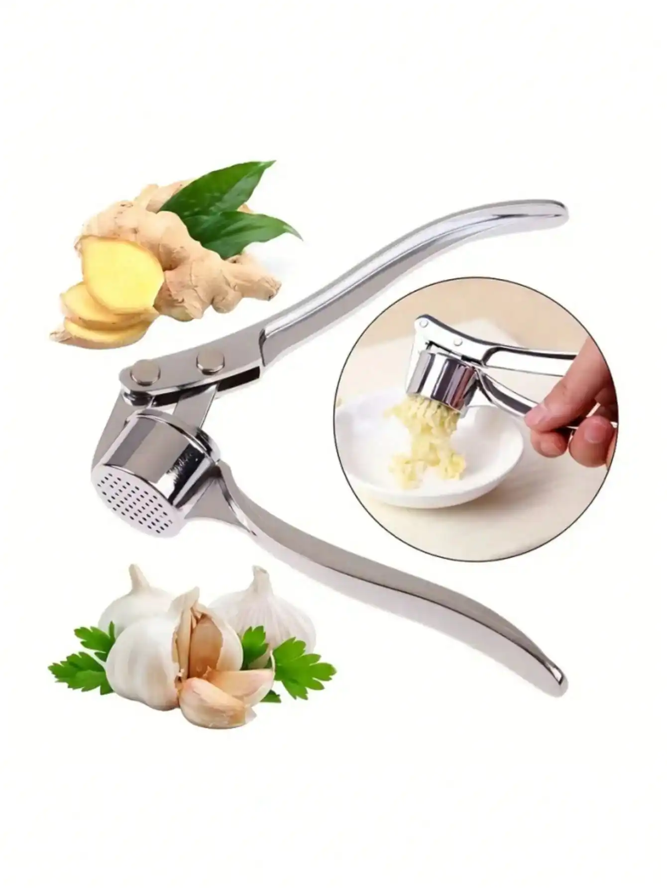 Kitchen Garlic Press Crusher M - Manual Garlic Press recension och pris