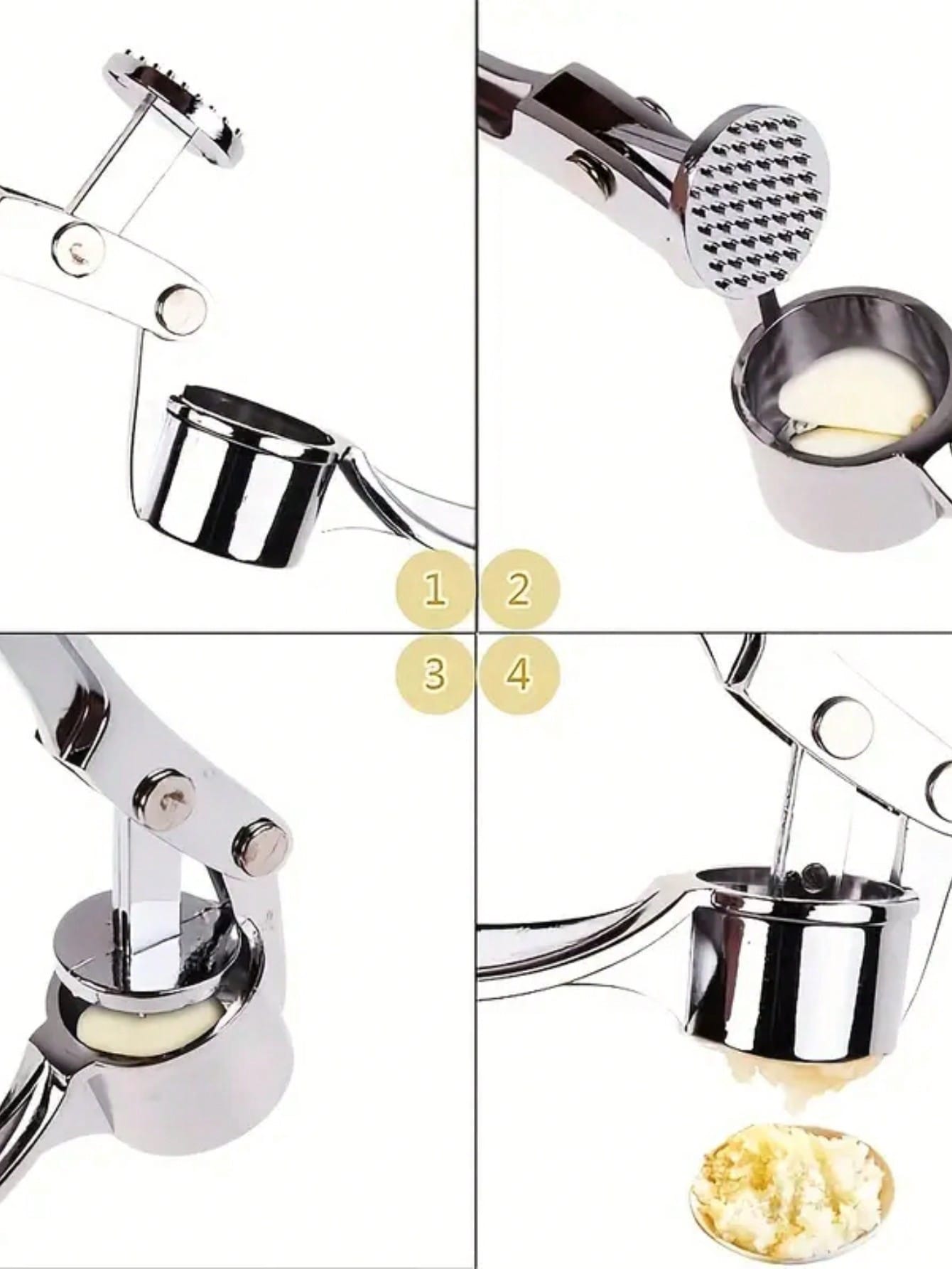 Kitchen Garlic Press Crusher M - Manual Garlic Press recension och pris