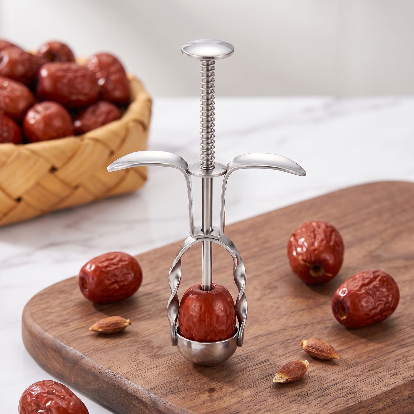 Stainless Steel Red Date Pitte - Cherry Pitter Tool recension och pris