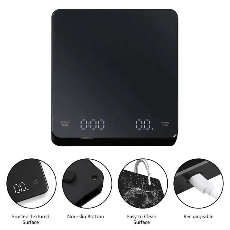 Digital Coffee Scale with Time - Kitchen Timer Digital recension och pris