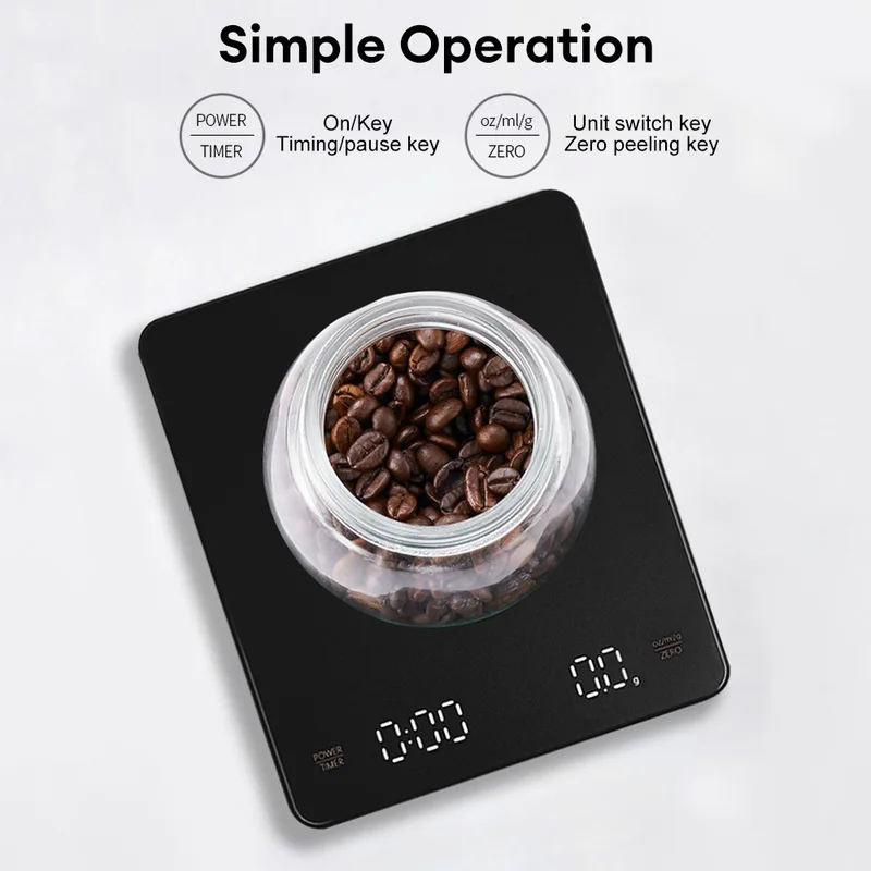 Digital Coffee Scale with Time - Kitchen Timer Digital recension och pris