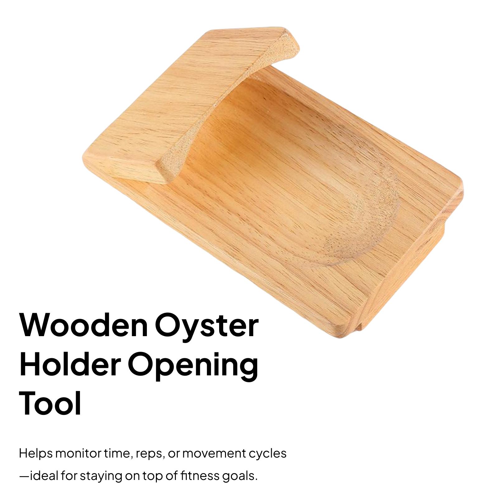 Oyster Holder Wood Clamp Tray  - Kitchen Room Gadgets recension och pris