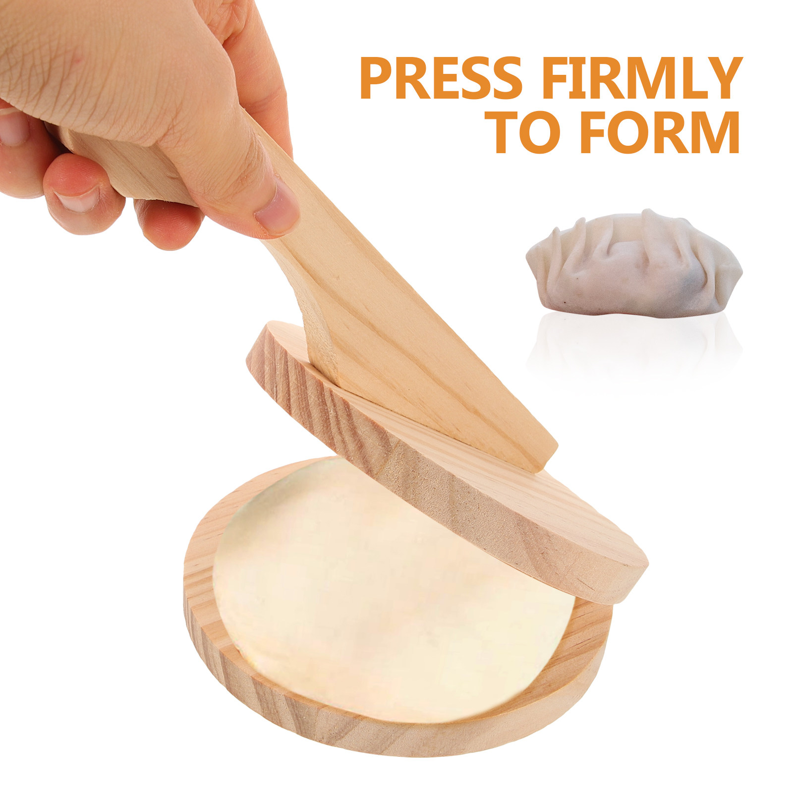 Wood Dumpling Skin Presser Eas - Kitchen Gadgets Save Time recension och pris