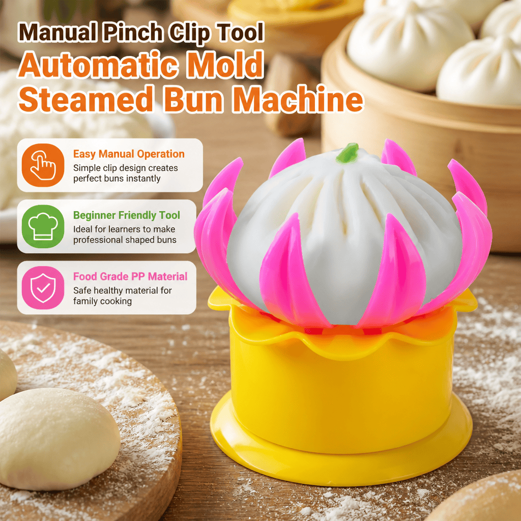 Steamed Bun Mold Manual Maker  - Kitchen Gadgets Save Time recension och pris